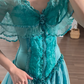 Robe de soirée longue sirène colorée à paillettes, tenue de remise de diplôme fg8362