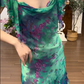 Robe de soirée longue sirène colorée à paillettes, tenue de remise de diplôme fg8362
