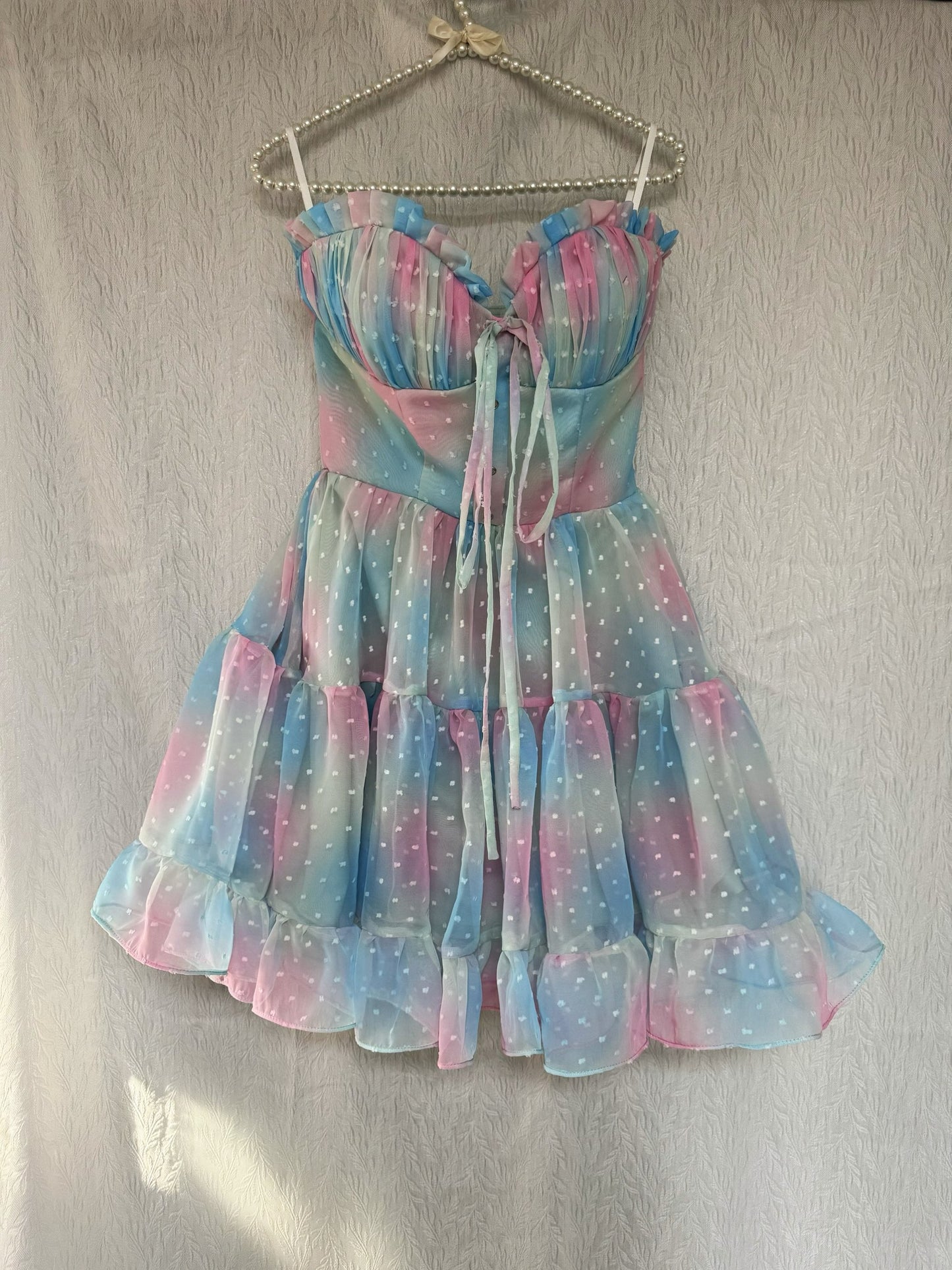 Rainbow Chiffon Short Prom Party Dress Short Homecoming Dress  fg8753