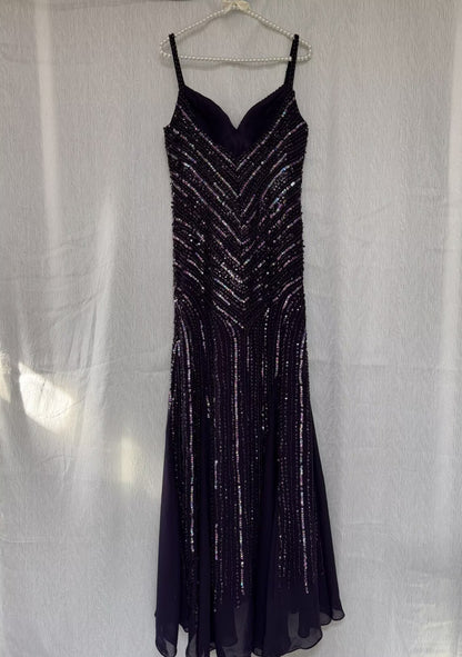 Robe de soirée longue sirène colorée à paillettes, tenue de remise de diplôme fg8362