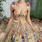 3D Flower Lace Prom Dress Spring Dress        fg693