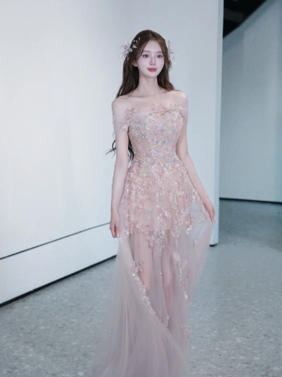 Robe de soirée longue sirène colorée à paillettes, tenue de remise de diplôme fg8362
