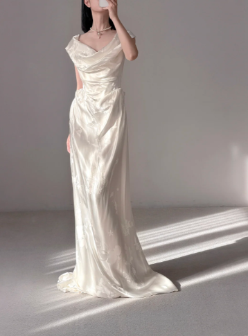 Elegant Simple Wedding Dress Formal Dress Party Dress Birthday Dress  fg8692