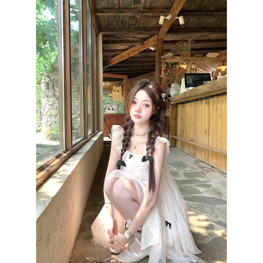 Sheer princess doll dress for petite women  A55