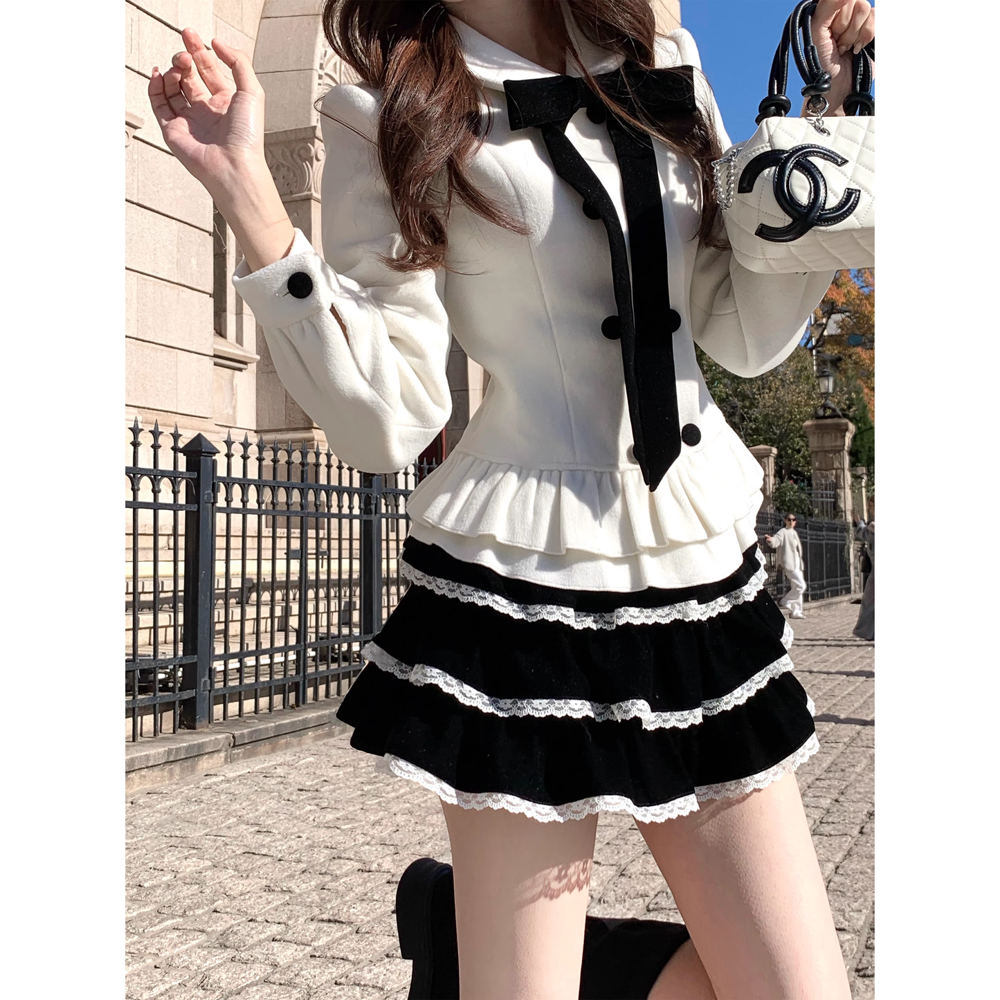 Silk cake skirt short skirt for women   A99