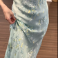 Robe de soirée longue sirène colorée à paillettes, tenue de remise de diplôme fg8362