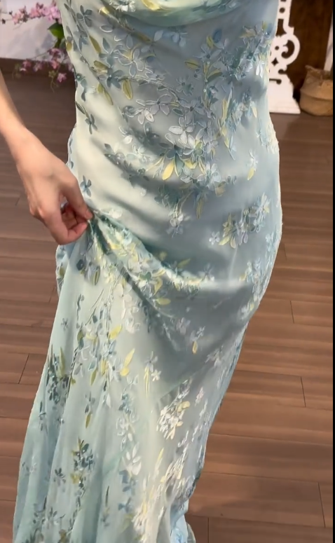 Robe de soirée longue sirène colorée à paillettes, tenue de remise de diplôme fg8362