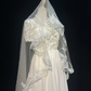 Ivory A Line Wedding Dress With Applique , Elegant Chiffon Wedding Gowns  fg8594