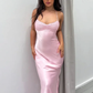 Simple Long Prom Dresses, Pink Evening Party Dresses     fg1421