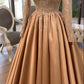 Champagne Prom Dresses, Formal Evening Dresses    fg1755