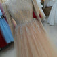 Champagne Prom Dresses, Formal Evening Dresses    fg1755