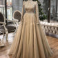 Champagne Prom Dresses, Formal Evening Dresses    fg1755
