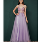 A-Linie Lila Lange Ballkleider Party Abendkleider fg3086