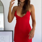 Red Short Party Gown Straps Homecoming Dress      fg3604