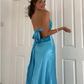 Long Evening Prom Dresses, Custom Blue Prom Dress          fg6364