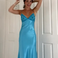 Long Evening Prom Dresses, Custom Blue Prom Dress          fg6364