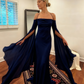 Wedding Dresses Soft Satin Long Floor Length Open Back Simple Bridal Gown With Detachable Flare Sleeves       fg6409