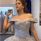 A Line Light Blue Off The Shoulder Quinceanera Dress Ball Gown      fg6547