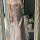 Baby pink vintage Evening Dresses        fg6691