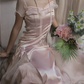 Baby pink vintage Evening Dresses        fg6691