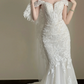 Luxury Women's Elegant Wedding Dresses Lace Side Split Sexy Princess Bridal Gown       fg7317