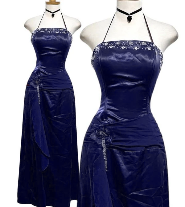 Halter Prom Party Dress Long Formal Evening Dress    fg7498