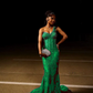Red Mermaid Long Prom Dresses Formal Evening Dress  fg7601
