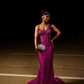 Red Mermaid Long Prom Dresses Formal Evening Dress  fg7601