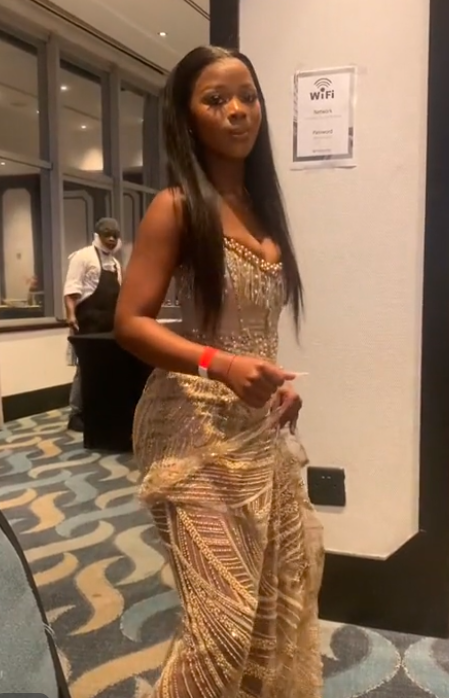 Sexy Gold Long Prom Dress Evening Party Dresses With Slit   fg7699