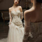 Robe de mariée longue sirène sexy, tenue de soirée fg7702