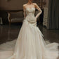 Robe de mariée longue sirène sexy, tenue de soirée fg7702