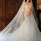 Robe de mariée longue sirène sexy, tenue de soirée fg7702