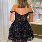 Gorgeous Off-Shoulder Strapless A-line Short Mini Homecoming Dress      fg7732