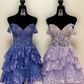 Gorgeous Off-Shoulder Strapless A-line Short Mini Homecoming Dress      fg7732