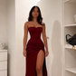 Strapless Formal Dress Long Evening Party Dresses  fg7769