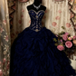 A-Linie trägerloses Vintage-Ballkleid langes Abendkleid fg8042