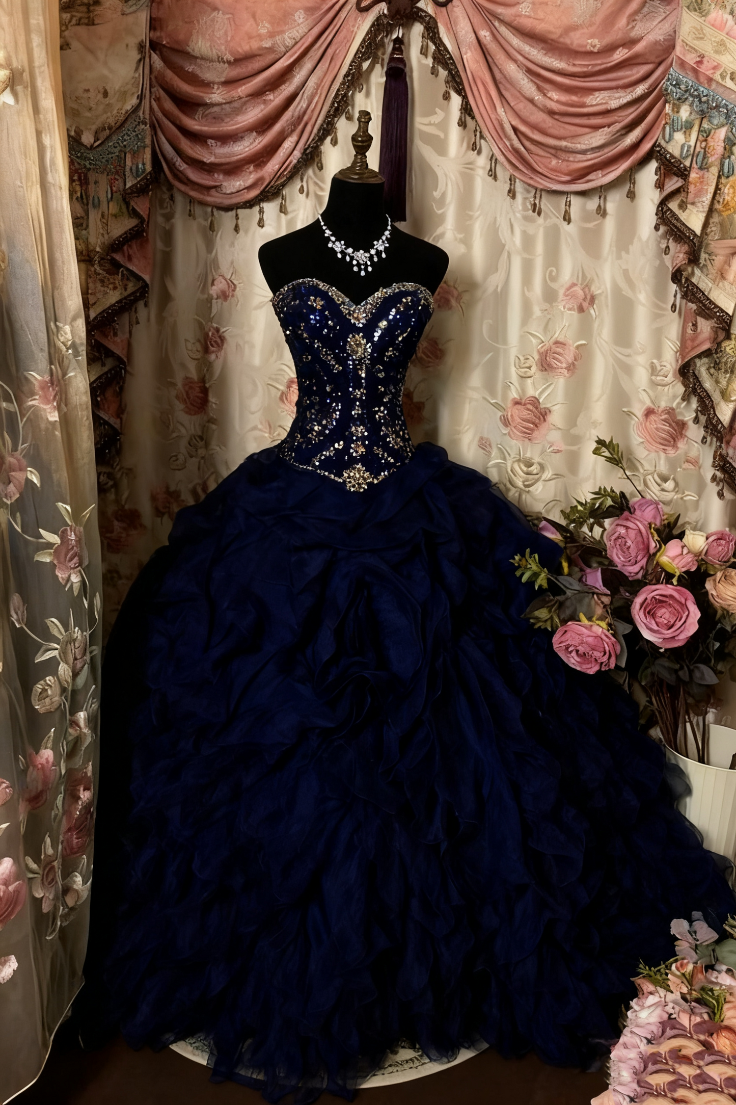A-Linie trägerloses Vintage-Ballkleid langes Abendkleid fg8042