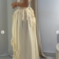Yellow A Line Sweetheart Neck Long Prom Dress Evening Dress With Applique fg8222