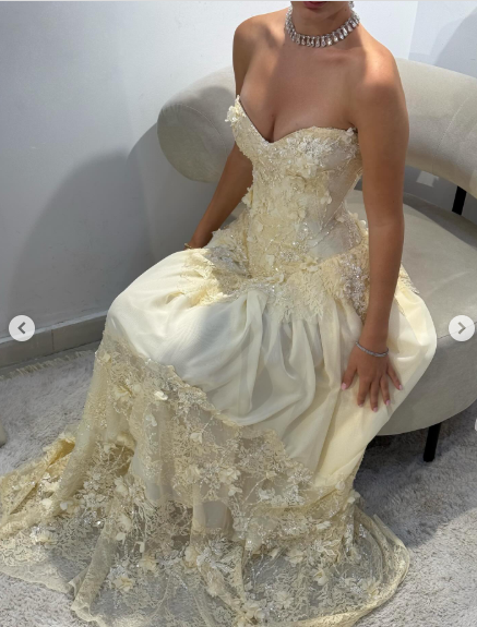 Yellow A Line Sweetheart Neck Long Prom Dress Evening Dress With Applique fg8222