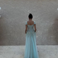 V Neck Tulle Beaded Prom Dress Classy Evening Dress Birthday Gown fg8386