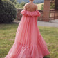 Pink long formal prom dress, long evening party Gown     fg897
