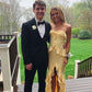 Yellow Prom Dresses Party Evening Gowns     fg3082