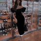 Fashion Prom Dresses Black Sexy Evening Dress   fg2848