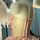 Vintage Short Pink Homecoming Dresses with Flowers    fg2508
