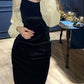 Elegant Mermaid Women One Piece Vintage Evening Party Dress  fg2533