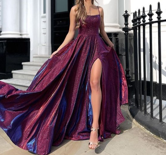 Neu 2023 Sexy Damen Abschlussball Abendkleid Seitenschlitz Formales Party-Abschlussballkleid fg3048