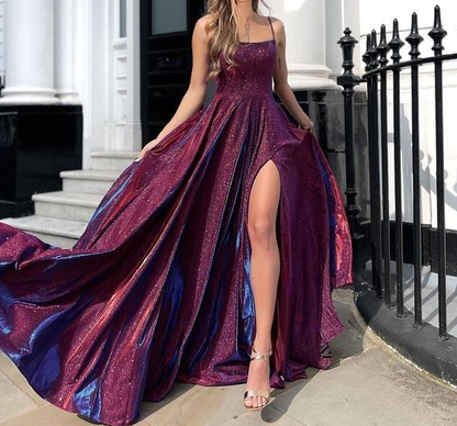 Neu 2023 Sexy Damen Abschlussball Abendkleid Seitenschlitz Formales Party-Abschlussballkleid fg3048