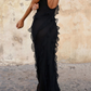 Black Long Party Dress, Mermaid Prom Dress    fg3285