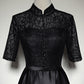 black evening dress prom dress      fg148
