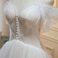 Champagne tulle lace short prom dress homecoming dress   fg257